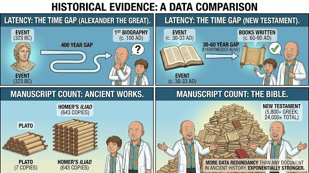 Latency Test—Time Gap Illustration between event and manuscript